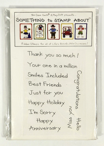 Qualcosa da timbrare su Gem Smith timbri gomma sentimenti occasioni nuovi - Foto 1 di 2