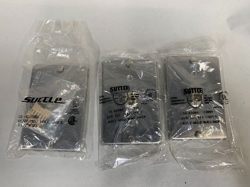 "3" NOS Suttle Modular Telephone Jack Metal Wall Phone Hanger Plate Mount (A6) - Picture 1 of 7