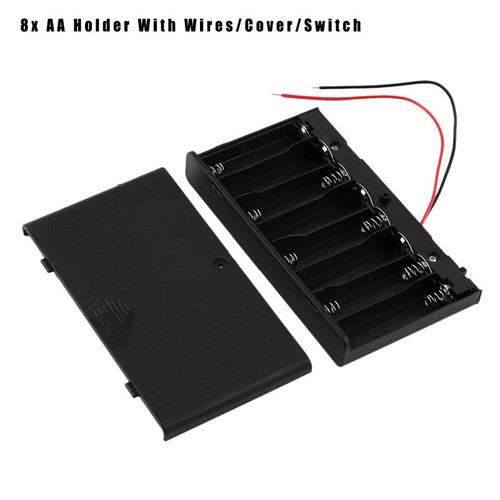 Support de batterie pour 1 2 3 4 5 6 8 10 cellules AA support de batterie compartiment à piles - Photo 47 sur 53