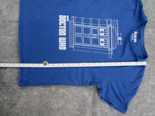 Doctor Who T Shirt Tee Small Short Sleeve Cotton Round Neck Blue Tardis - Bild 7 von 11
