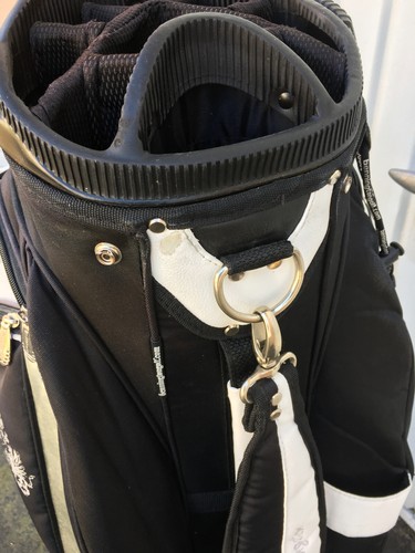 Bennington Cartbag - dunkelblau/schwarz/ silber/weiß Head-/Regencover fast neu! - Bild 13 von 14