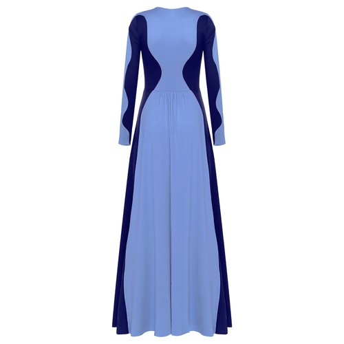 Damen Ballettkleid Liturgisch Kleid Chor Kleider Rundhals Tanzkleid Tanz Latein - Picture 16 of 56