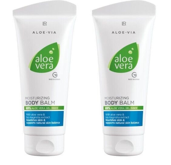 2x LR Aloe VIA Aloe Vera Feuchtigkeitsspendender Körperbalsam Body Balm 2x200ml