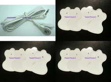 OMRON PM3030-Compatible Lead Cable/Electrode Wire w/ 12 ELECTROTHERAPY PADS