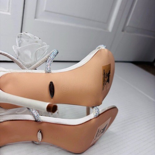 *New* MARC DEFANG Arica Ivory Sateen Stilettos Size 7.5 - Picture 9 of 11