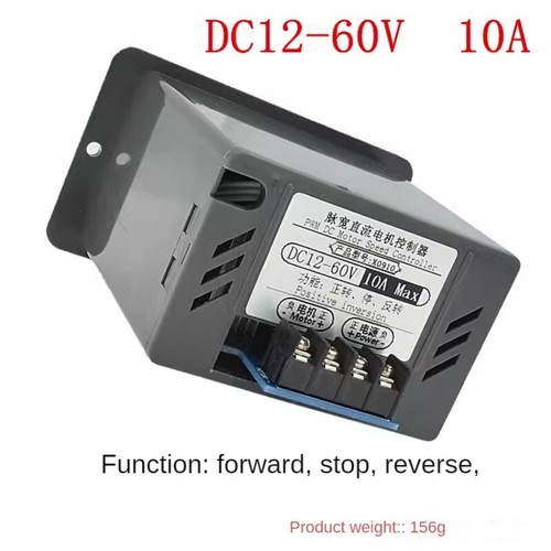 Controlador de velocidad continuamente variable hacia adelante y hacia atrás del motor DC 12V-60V - Imagen 2 de 7