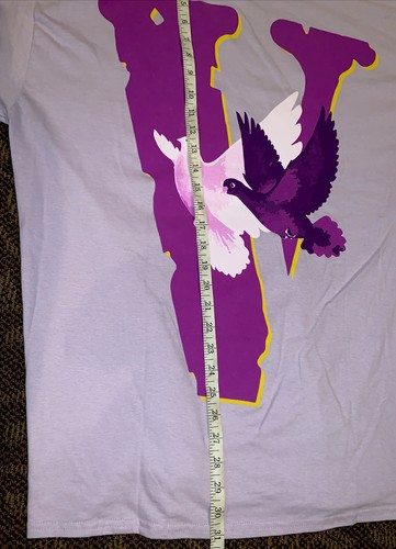 Vlone X Nav Good Intentions Doves T-Shirt New Without Tags Purple Size XL🔥 - Picture 7 of 8