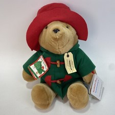 Vintage 1997 Paddington Bear Paddington's Holiday Fun 16" Plush Soft Toy w Tags