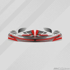 REDSPEED STYLE M4 NOSE CONE STICKER KIT - KARTING -  JakeDesigns