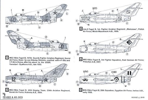 Hi Decals 1/72 MIKOYAN MiG-15 bis "FAGOT" Soviet Jet Fighter - Picture 3 of 3