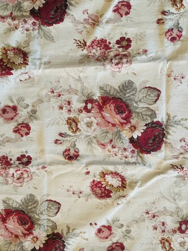 WAVERLY NORFOLK ROSE Vintage Stoff DUSCHVORHANG Landhaus Shabby Chic - Bild 3 von 7