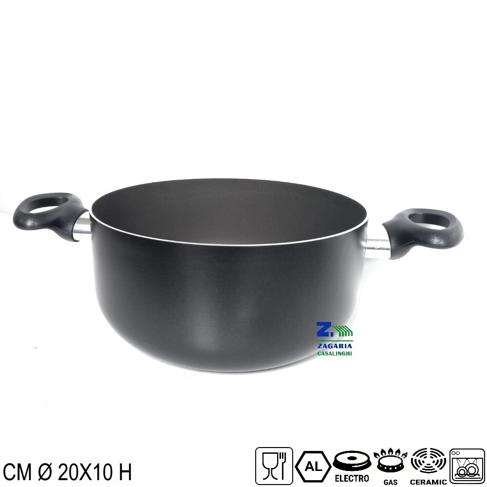 CASSERUOLA CAMILLA DIAM. CM 20X10 H IN ALLUMINIO ANTIADERENTE DI ALTA QUALITA'