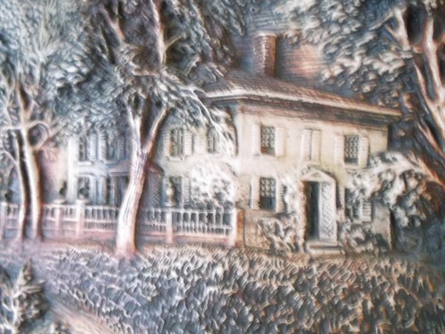 Vintage Early 1930's Arthur Osborne IVOREX 3D Wall Plaque The Olde Homestead - Picture 5 of 11