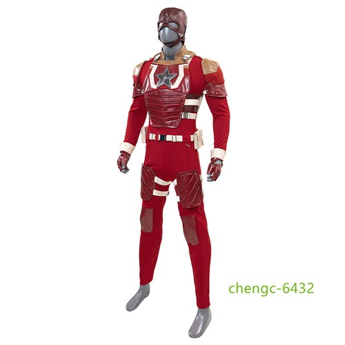 Thunderbolts Red Guardian Ronin Cosplay Overalls Weste Hose Set Kostüm Herren - Bild 10 von 27