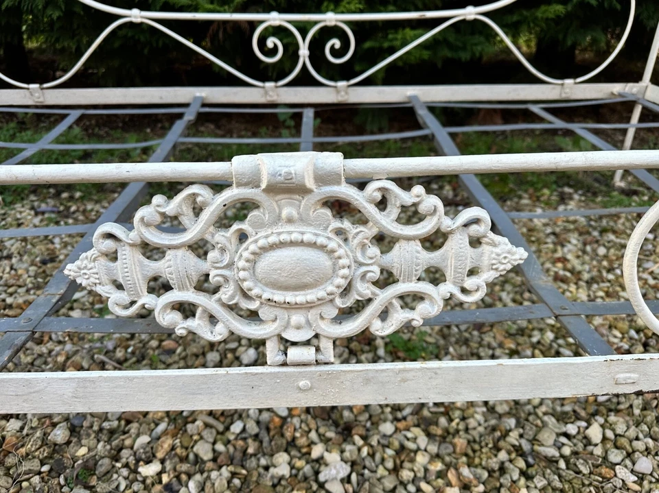 Lit en fer forgé pliable ancien années 1880 - Photo 3/4