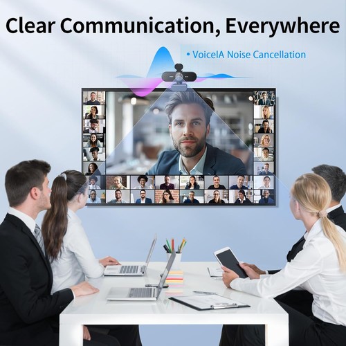 EMEET NOVA 4K Webcam - Ultra HD, Autofocus, Dual Mics, USB-A, Privacy Cover - Afbeelding 4 van 9