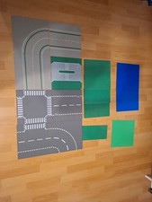 LEGO Straßenplatten Dunkelgrau,Hellgrau/Hellgrünne-,Dunkelblaue-,Grünne Platten