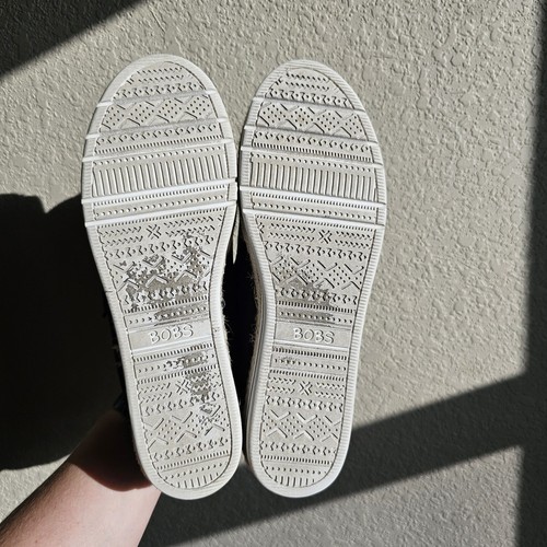 Skechers Bobs Breeze Black Canvas Slip On Espadrilles Women's Shoes Size 8.5 - Picture 7 of 8