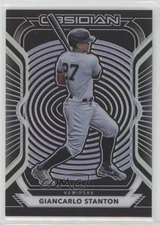 2021 Panini Chronicles Obsidian Electric Etch Purple /99 Giancarlo Stanton #14