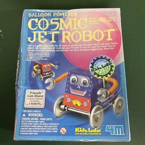 Kidz Labs COSMIC JET ROBOT Kit Balloon-Powered STEM Science NEW & SEALED - Picture 2 of 6