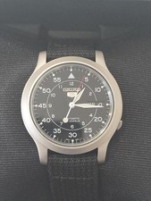 Seiko 5 Military Automatic Black Watch - SNK809K2