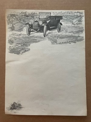 Vintage STUDEBAKER Automobile Factory Letterhead Harsh Stein Co Chicago Ill #8