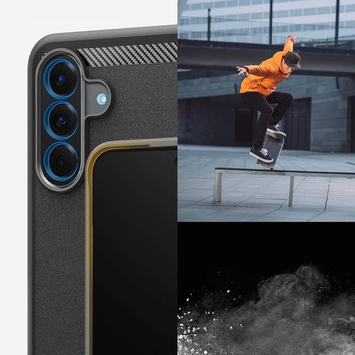 Etui na telefon komórkowy do Galaxy A56 5G Spigen Case Cover Futerał ochronny Etui Czarne - Zdjęcie 14 z 16