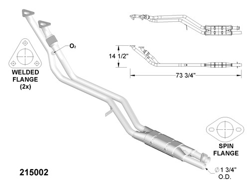 Catalytic Converter for 1987 BMW 325i - Picture 1 of 2