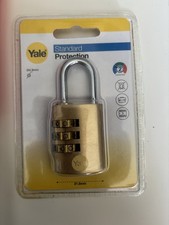 Yale brass combination padlock- 30mm -  Y150B/30/125/1 - brand new