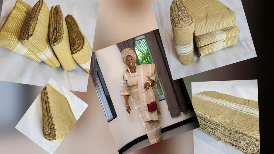 Aso Oke Sold By  bundle.  - Image 2 of 4