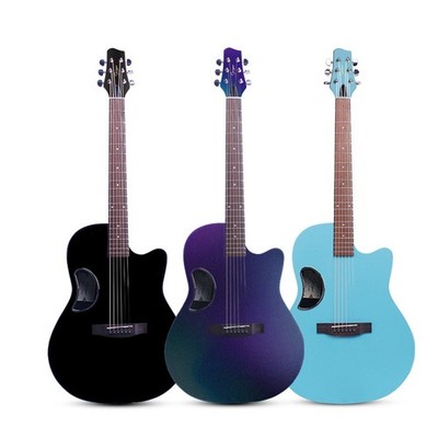 New Solid Spruce Top Carbon Fiber Chameleon Gloss Finish Acoustic Guitar