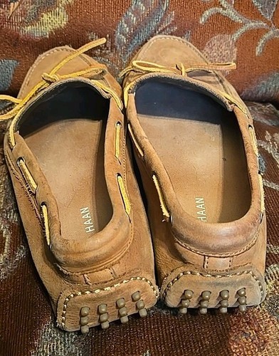 Cole Haan Driving Loafers Men's 9.5 D Brown Leather Moccasin Shoes C25839 - Picture 6 of 7