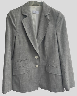 Elegance Paris Stylischer Jackett Blazer 100% Schurwolle Gr 42 wie Neu