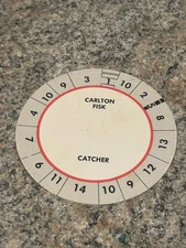 Cadaco 1970s AllStar Baseball Board Game, Mike Schmidt and Carlton Fisk Discs