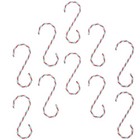  10pcs Weihnachtshängehaken Weihnachtsstrumpfstock Kleiderbügel Weihnachtshaken