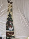 Tapestry Christmas Tree Snowman Bell Pull Wall Hanging Holiday Winter Decor