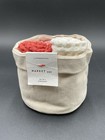 Anthropologie Market Day Set of 4 Dishcloths Waffle Knit Pink White NEW