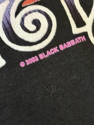 RARE VINTAGE 2003 BLACK SABBATH BLACK T-SHIRT SIZE L BY TENNESSEE RIVER NWOT - Picture 3 of 5