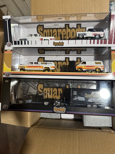M2 Machines Squarebody Syndicate Hauler Box Of 6 With Chase . - Picture 3 of 5