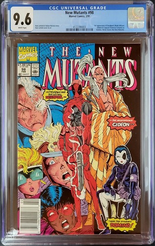 New Mutants #98 CGC 9.6 Newsstand Nice Looking Book! 1st App of Deadpool