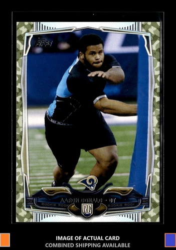 2014 Topps #424 Aaron Donald Camo #/399 Rookie St. Louis Rams