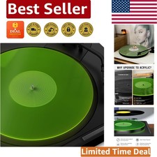 12-Inch Green Acrylic Turntable Mat - Elevate Your Vinyl Listening Experience