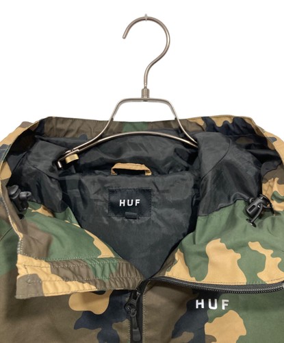 HUF Camouflage jacket / Zip jacket Size: M Green x beige Men - Picture 3 of 7