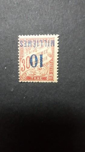 EGYPT - 1921  French post office - postage due 10m/30 C Inverted Surcharge Rare - Picture 1 of 2