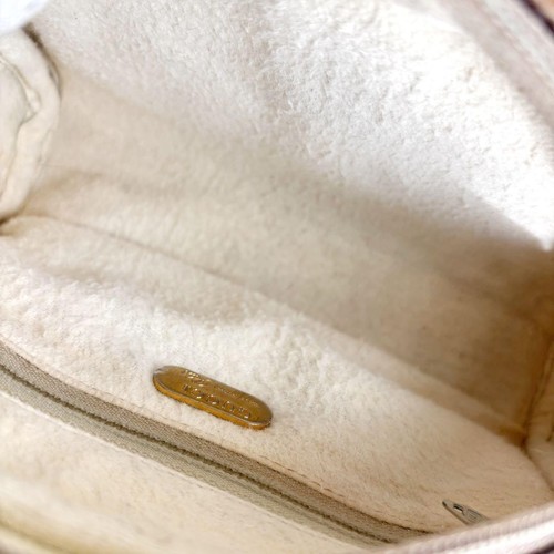 Gucci GG Canvas Crossbody Bag White Leather Trim w/Key holder Vintage Auth Japan - Picture 11 of 15