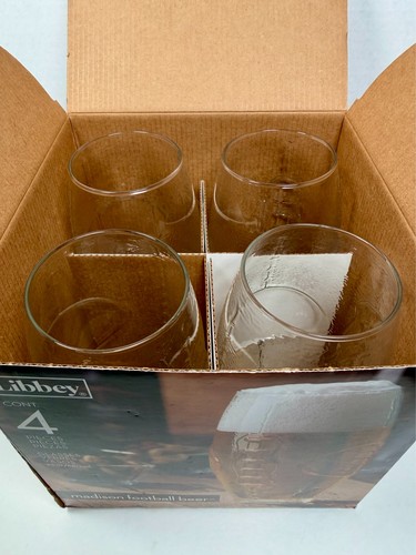 Set 4 Vintage Libbey Maddison Football Beer Glasses NIB 23oz NFL NCAA tailgate - Picture 6 of 6