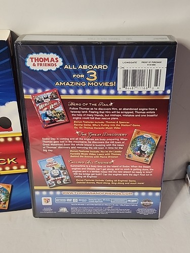 Thomas & Friends The Movie Pack 🍿 3-Movie DVD Set, New With Outer Sleeve - Picture 3 of 4