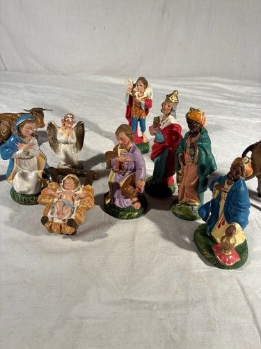 Woolworth Resin Made In Italy Vintage Krippe 13 Teile plus - Bild 2 von 10