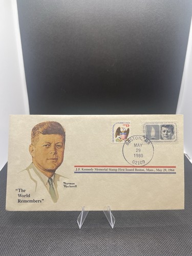 Norman Rockwell “The World Remembers” J.F. Kennedy Memorial Stamp First Issued