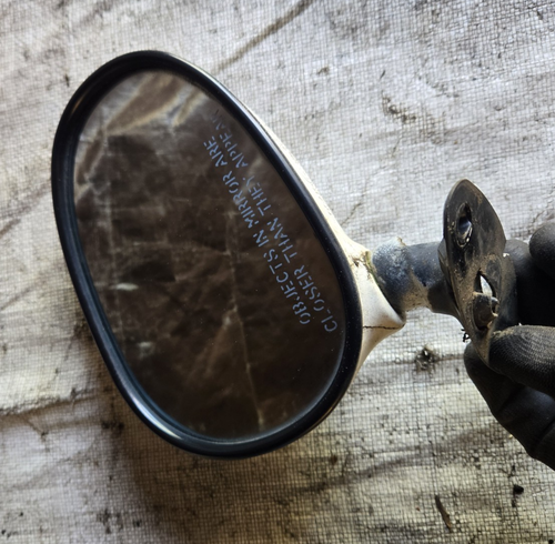 90-97 Mazda Miata MX5 NA OEM RH Right Passenger Side Power Mirror (damage) - Picture 3 of 10